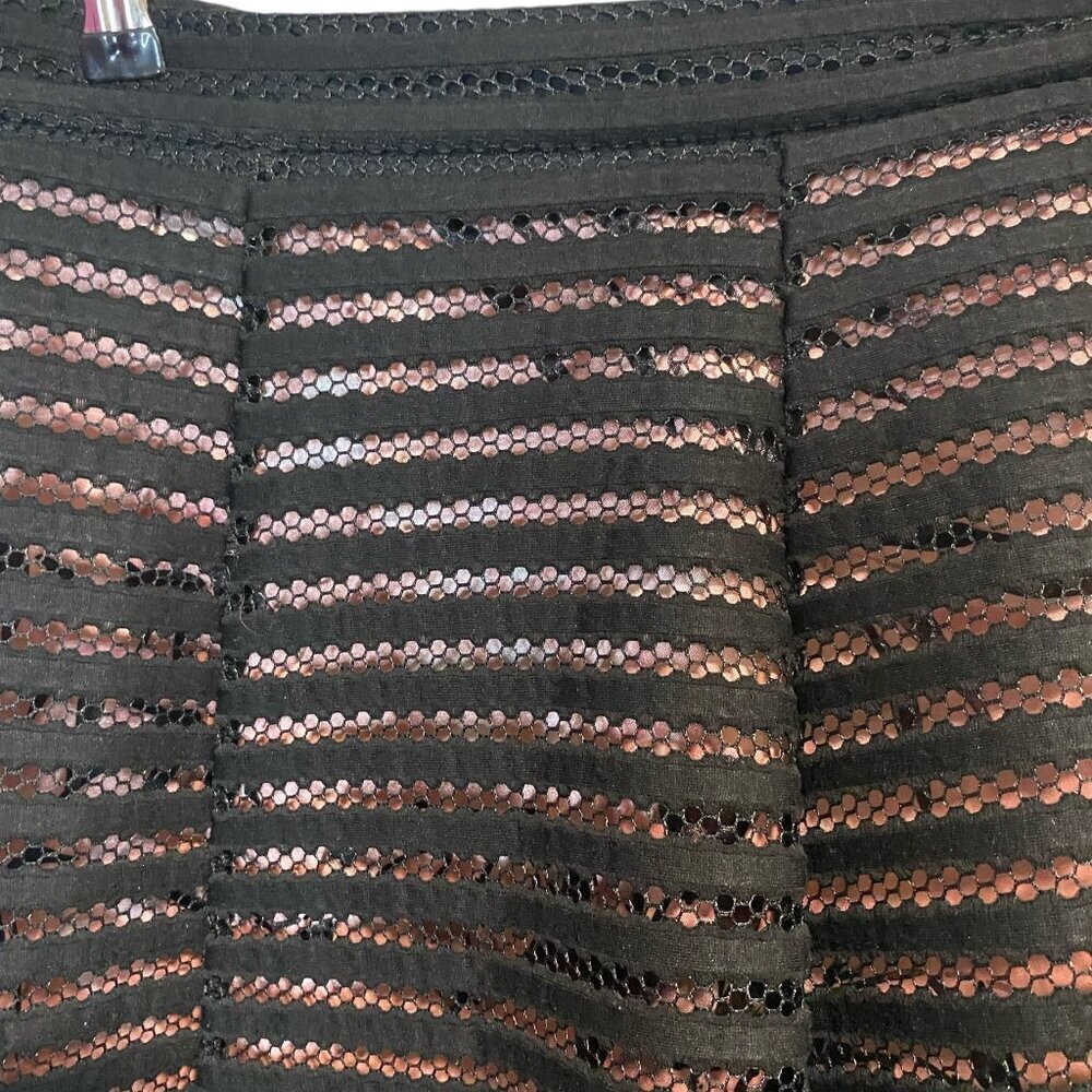 Le Chateau - Long (Midi) Fit & Flare Pinup Blk w pink Underlay - Picture 4 of 10